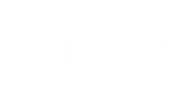 TikTok, Instagram, and Snapchat logos